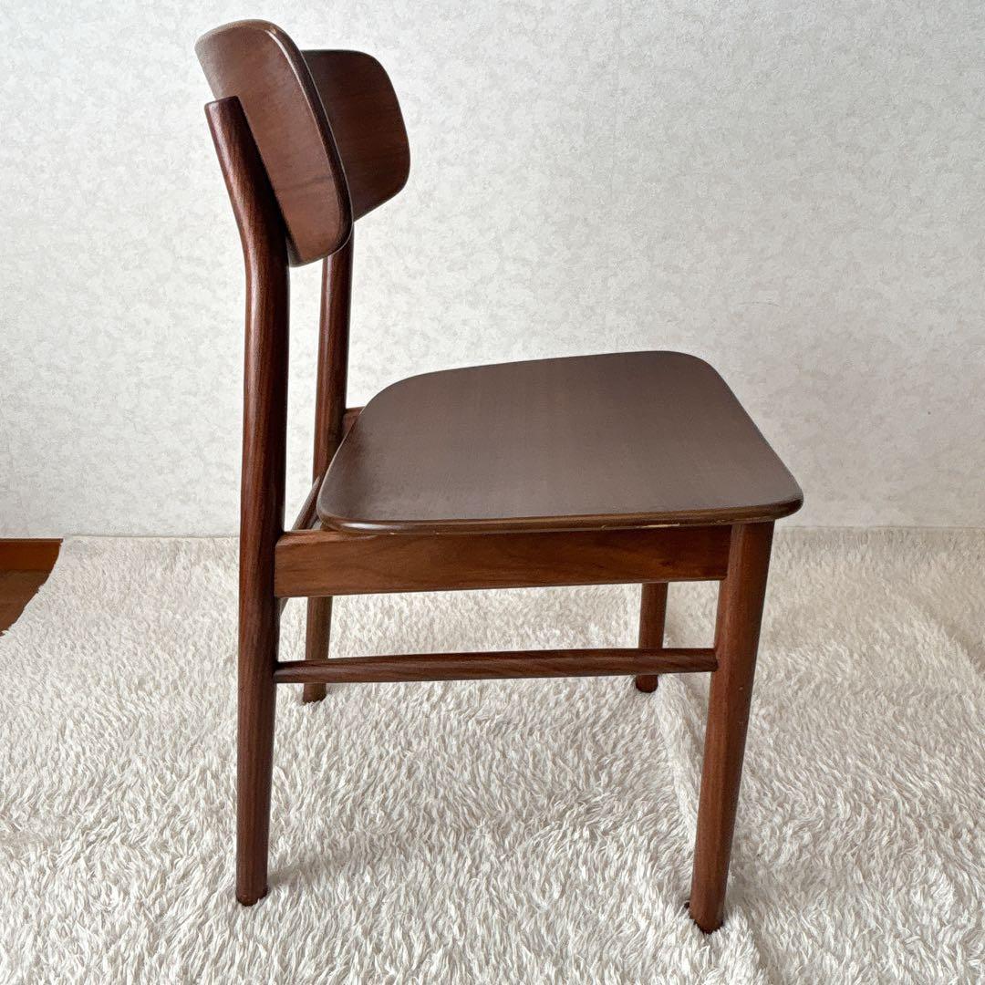 美品】無印良品 MUJI ダイニング ラウンドチェア ウォールナット 北欧風