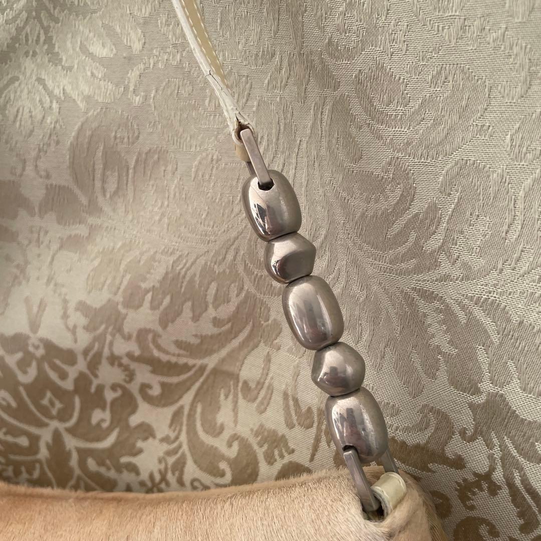 Dior　ディオール　ハラコ　ベージュ　ショルダー　バック