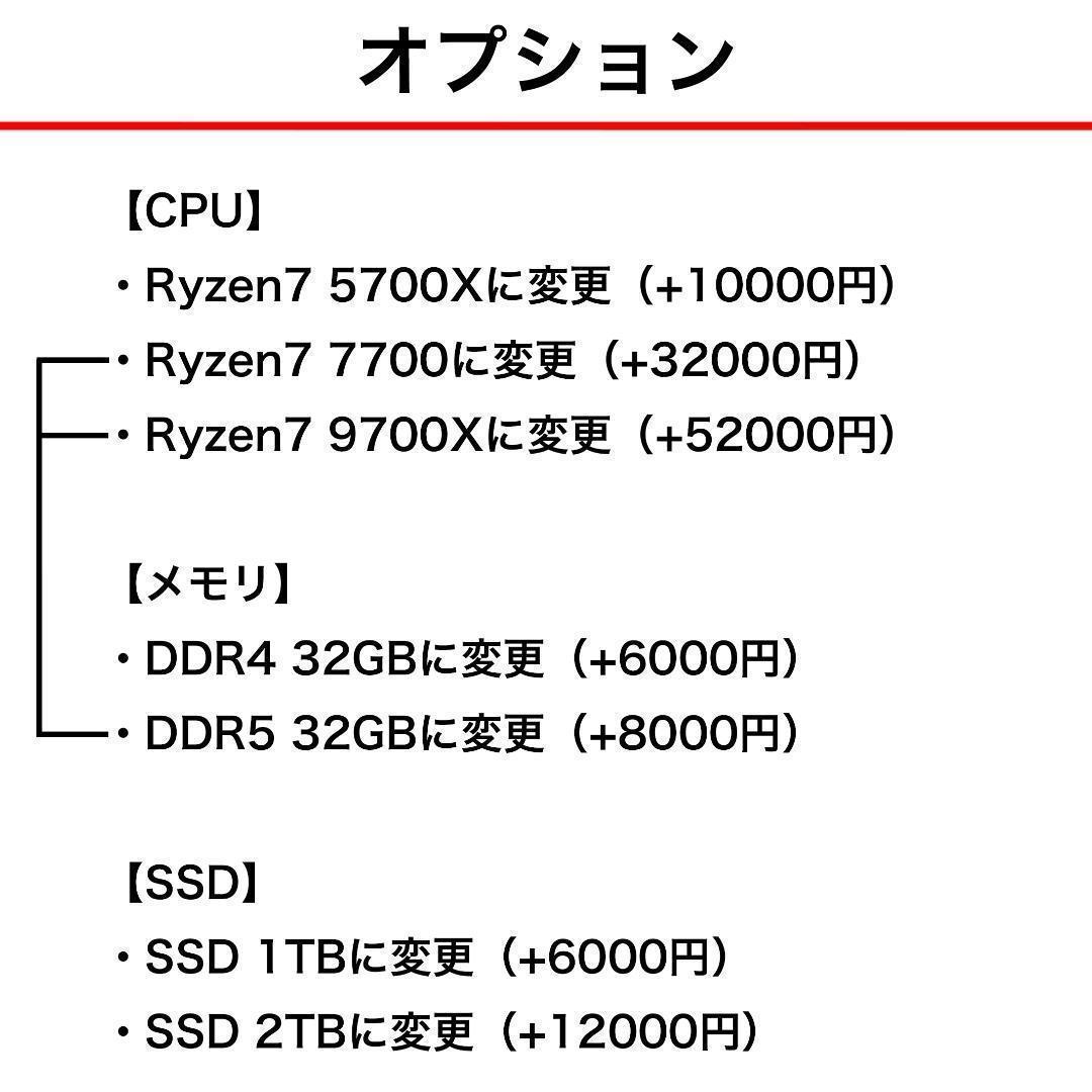 【即納激安ホワイトモデル】RTX4070Ti搭載ゲーミングPCフルセット✨R7
