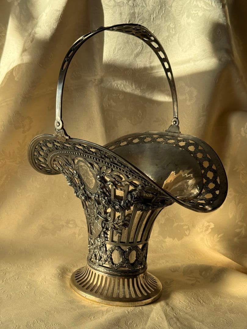 花器　アンティーク　WMF 1909年　ドイツ製　フランス輸出用　特別モデル