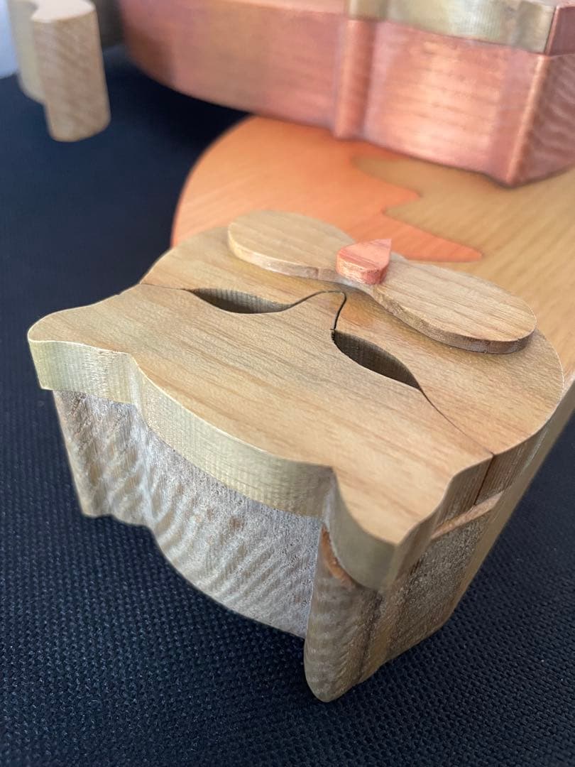 legnomagia レグノマジア 猫　組み木　置物　ヴィンテージ　イタリア製