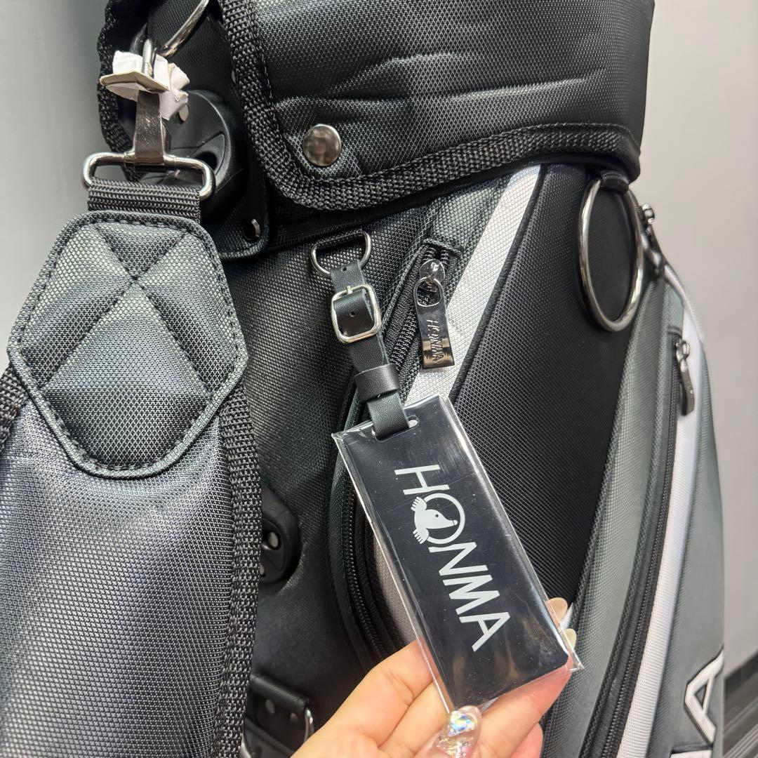 本間ゴルフ キャディバッグ 9型 UNISEX ブラック　ゴルフバッグ