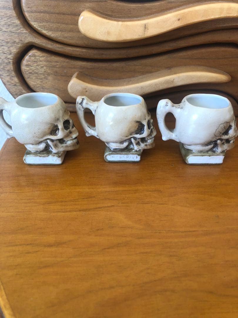 ビンテージ スカル　髑髏　骸骨　ネイバーフッド　アンティーク　レトロ