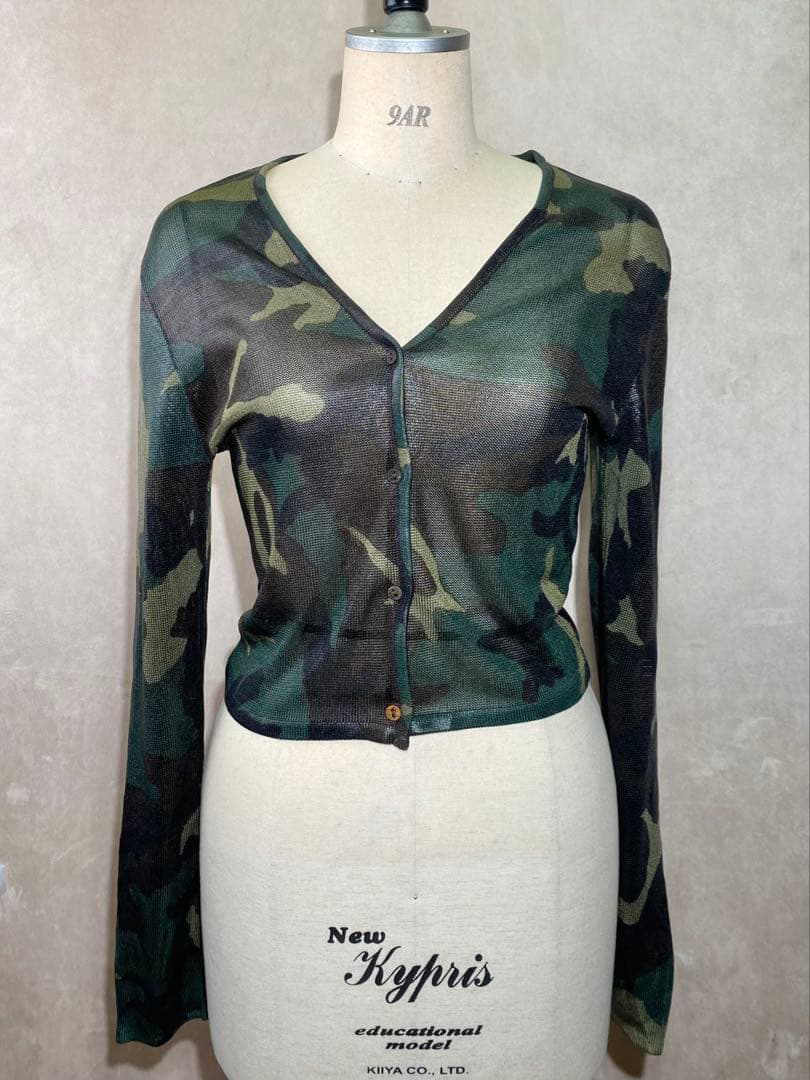 Christian Dior ジョンガリアーノ期 迷彩 カーディガン 40