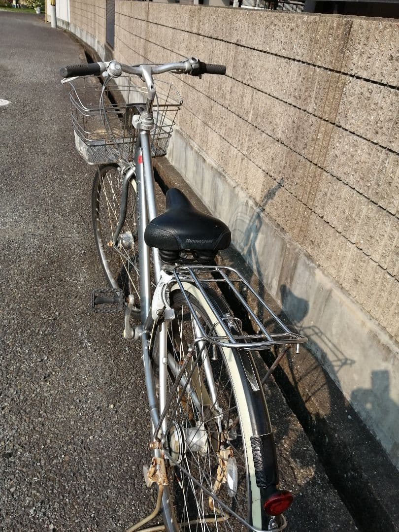 アルベルト　bridgestone albelt 通学自転車　引き取り　シルバー