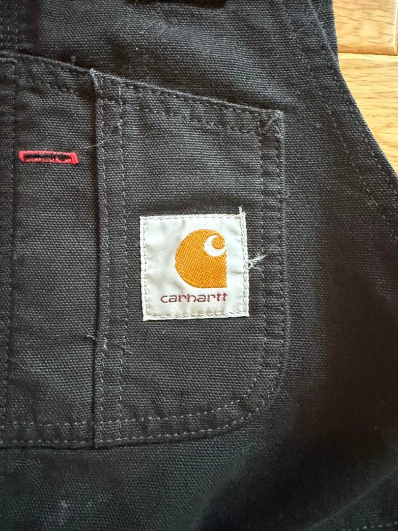 値下げ　Carhartt ブラック オーバーオール