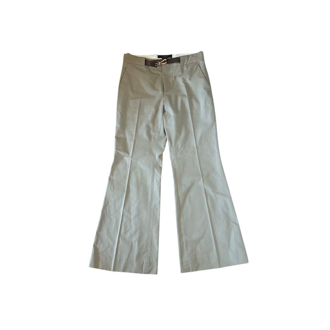 グッチ　トムフォード期　90s 00s センタープレス　フレア　チノパン