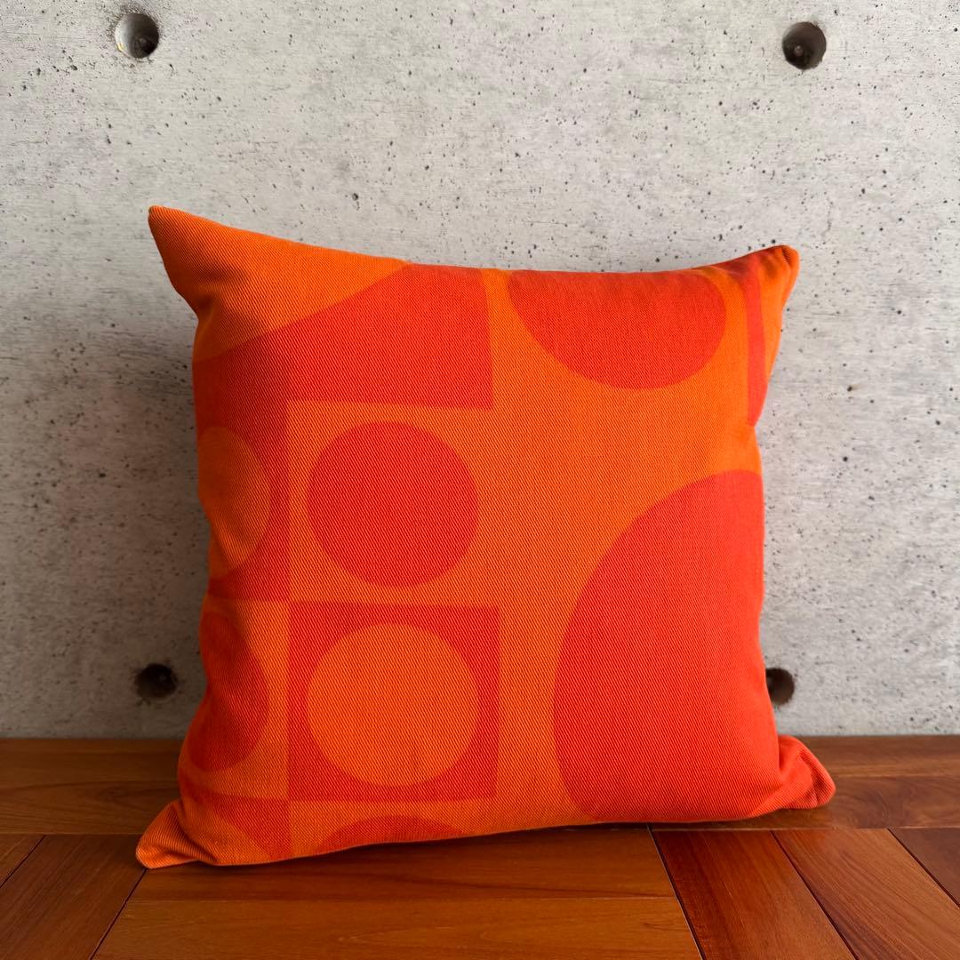 パントン ジオメトリー ファブリック クッションカバー 橙 正規品 Panton