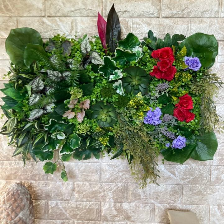 光触媒　人工観葉植物　ウォールグリーン 造花　インテリア6030