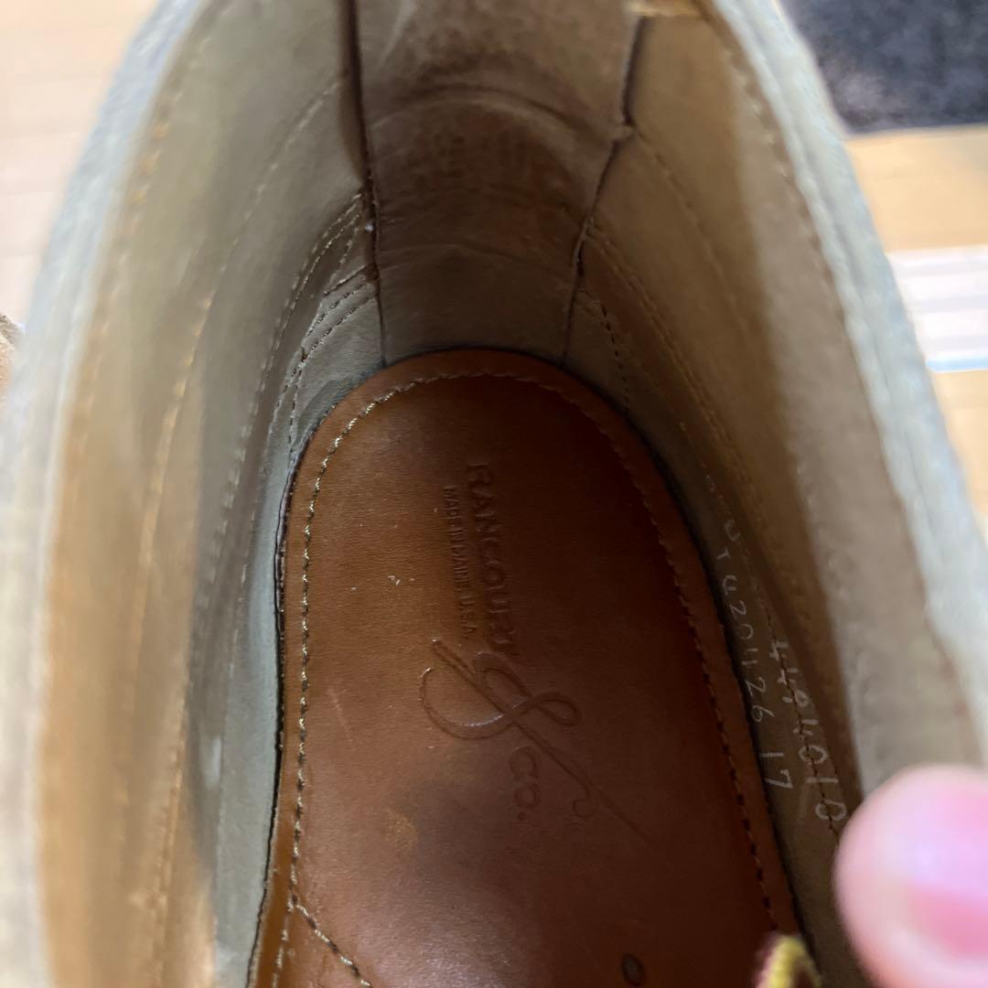 美品　ランコート／RANCOURT＆Co. モカシン　ベージュ　スエード