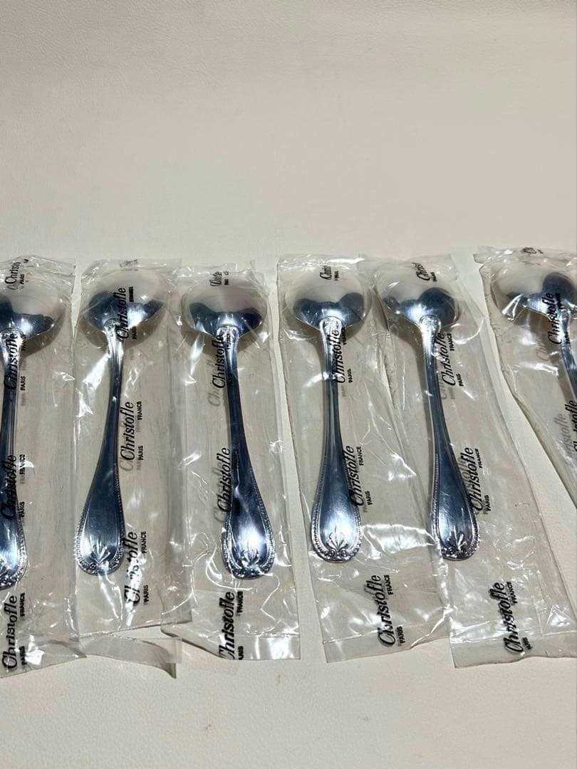 クリストフル　シルバーコンソメスプーン6本