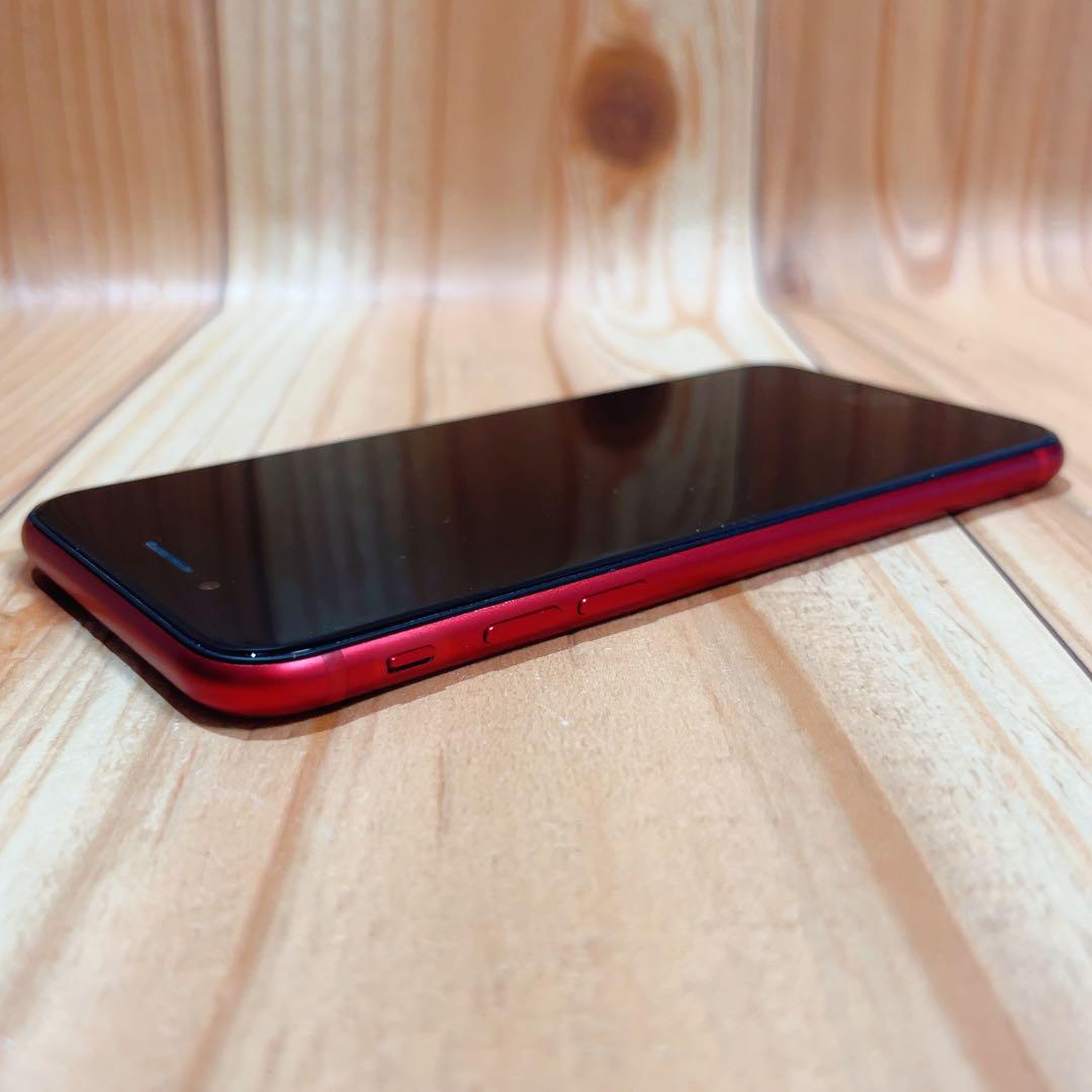 SIMフリー 本体 iPhone SE2 64 GB レッド 548 電池新品