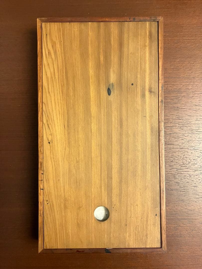 文房具箱　木製小棚　硯　文鎮　朱肉　道具箱