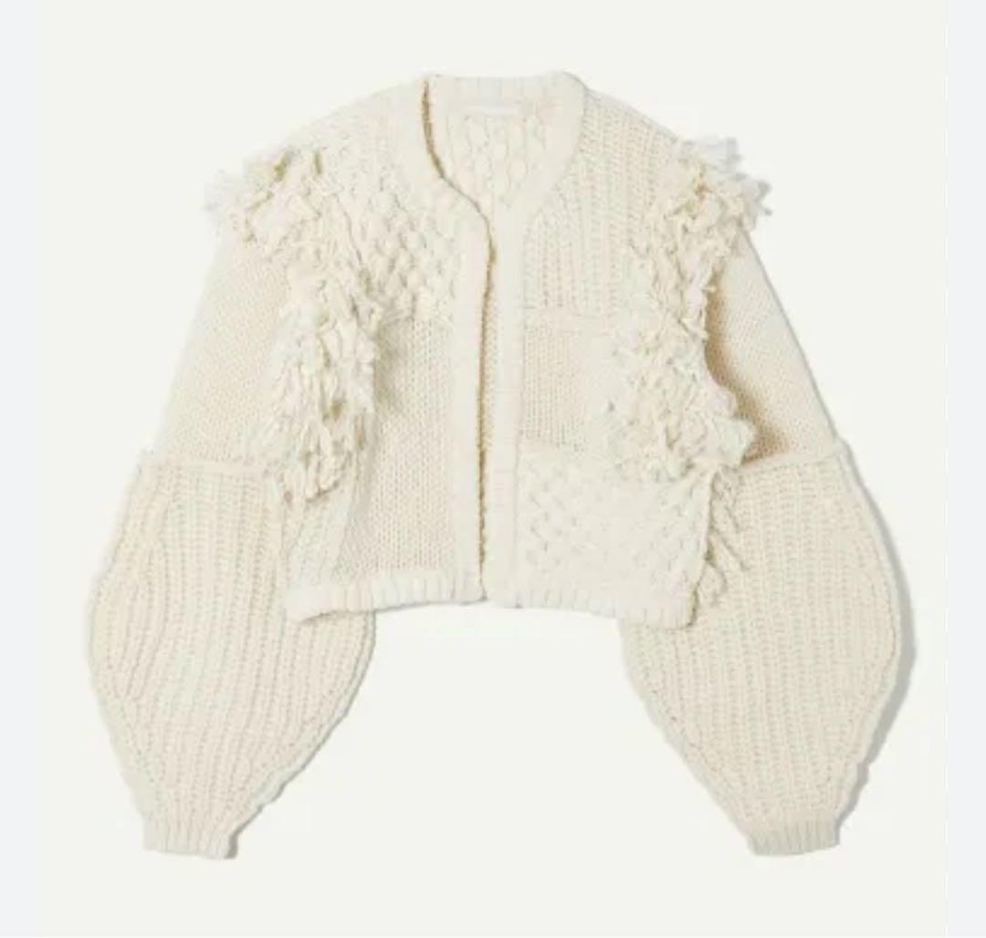 新品未使用！leinwande ハンドワークカーディガン