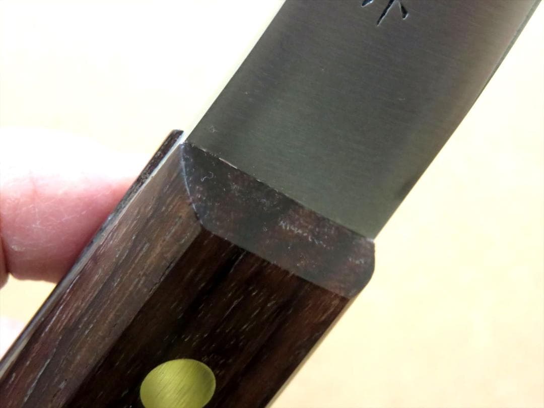 関の刃物 皮はぎ 165mm 正広 ハガネ 肉解体用 狩猟包丁 右利 片刃 プロ