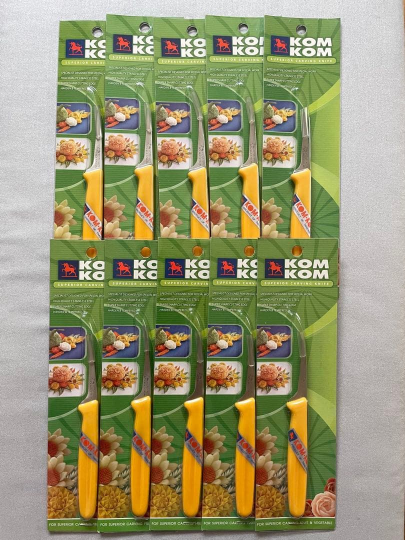 【新品】KOMKOM タイカービングナイフ　10本セット