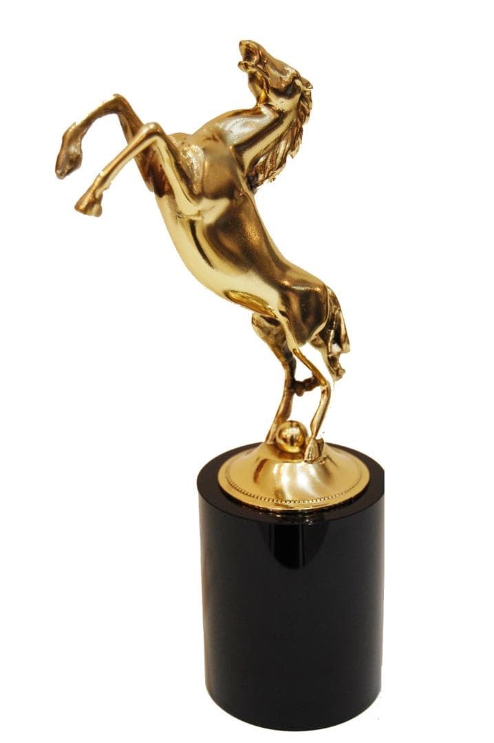 馬 オブジェ 置物 インテリア オシャレ 真鍮 大理石 跳ね馬 金運 風水