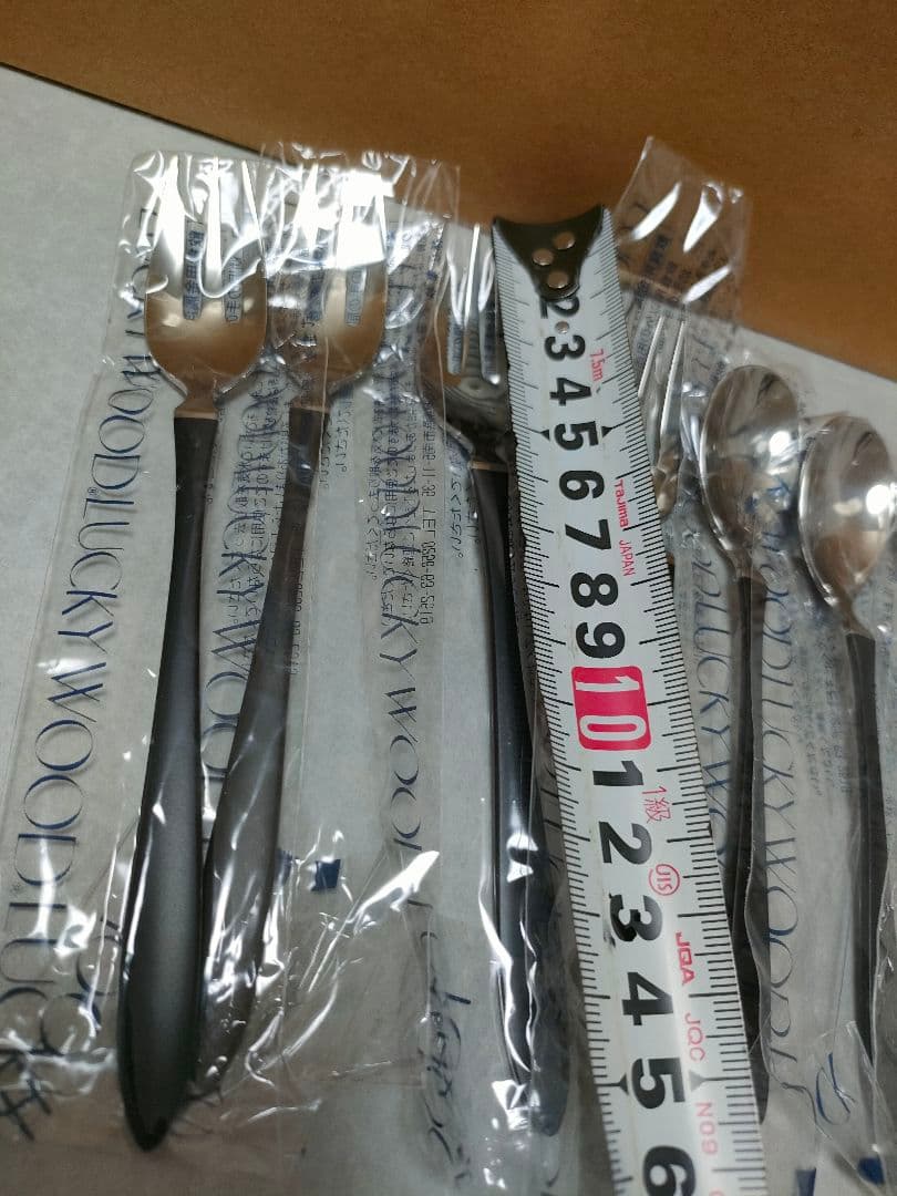 ふうちゃん新品、未使用品　ラッキーウッドカトラリー　リモア 　２０本セット