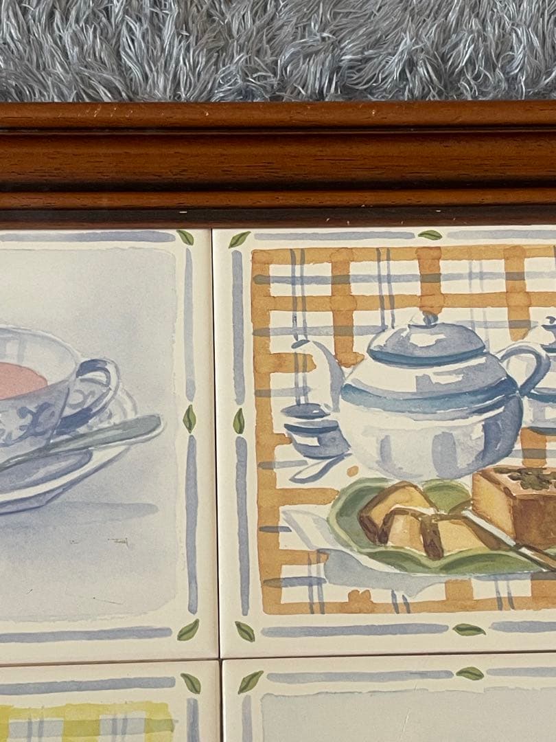 イギリス製 TILECRAFTS 木製トレイ ティートレイ ヴィンテージ