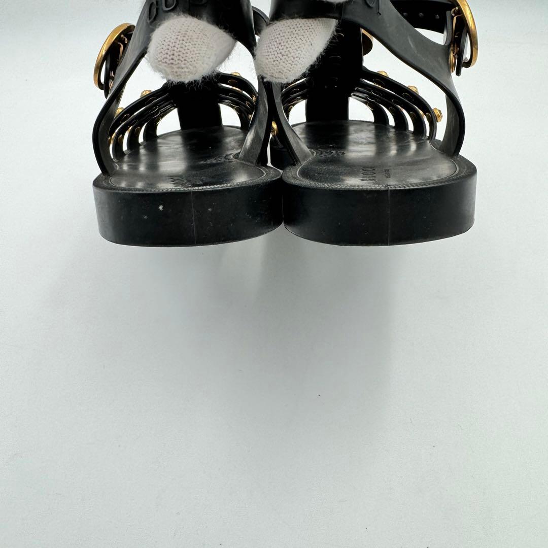 GUCCI ラバーサンダル　ブラック　マーモント　虎　サイズ36