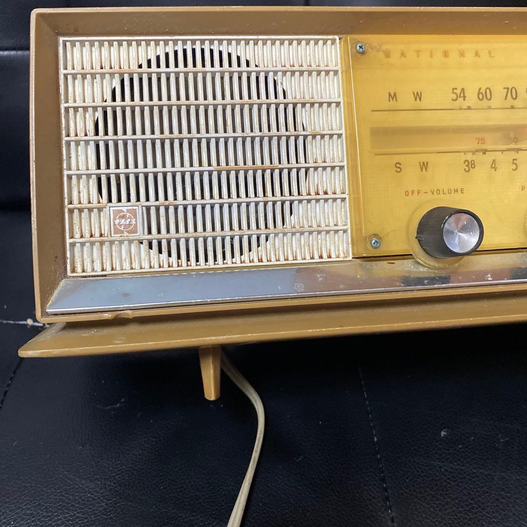 ナショナル ラジオ 昭和レトロ E-330 完動品 当時物