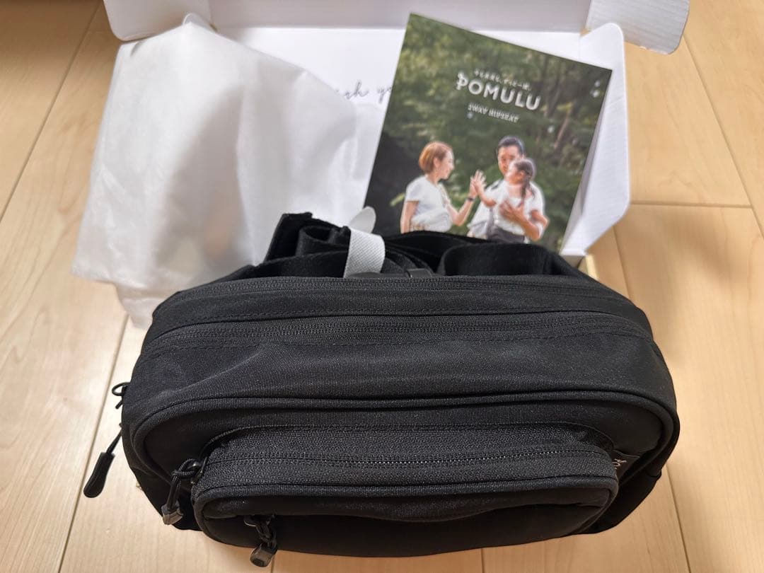 22【美品】★即日発送可★ポムルPOMULU 2WAYヒップシート