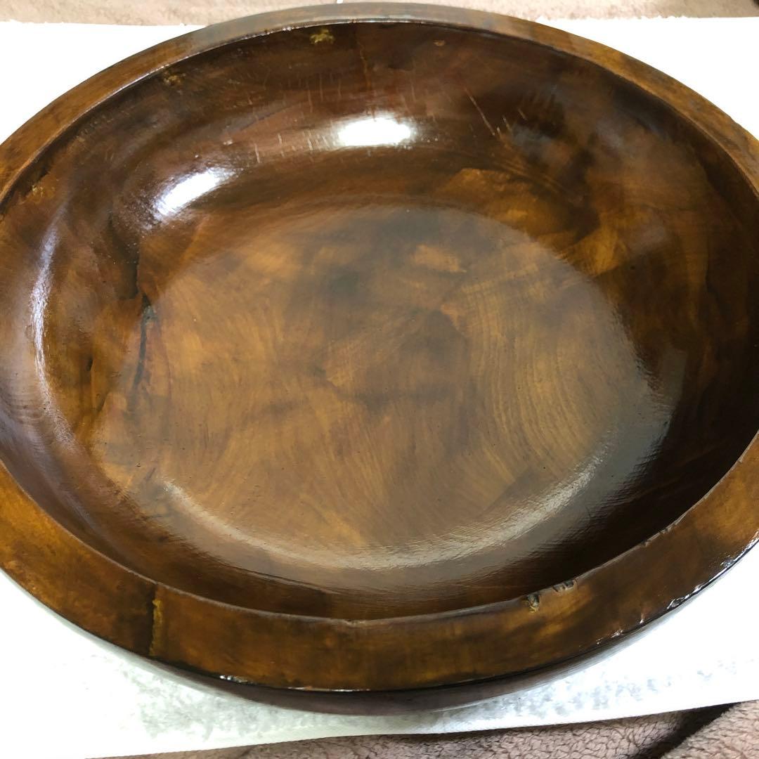 そばこね鉢　蕎麦　くり抜き　無垢　業務用