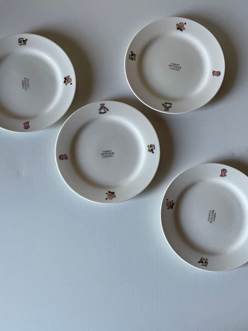 オサムグッズ　ダスティミラー社 マザーグースプレート4枚　当時物
