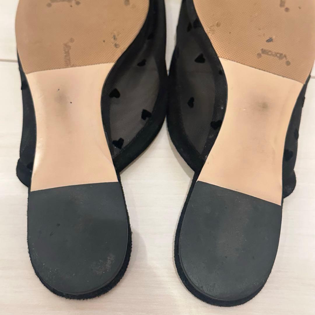 最終値下げ☆PIPPICHICハートメッシュミュール サンダル サイズ36