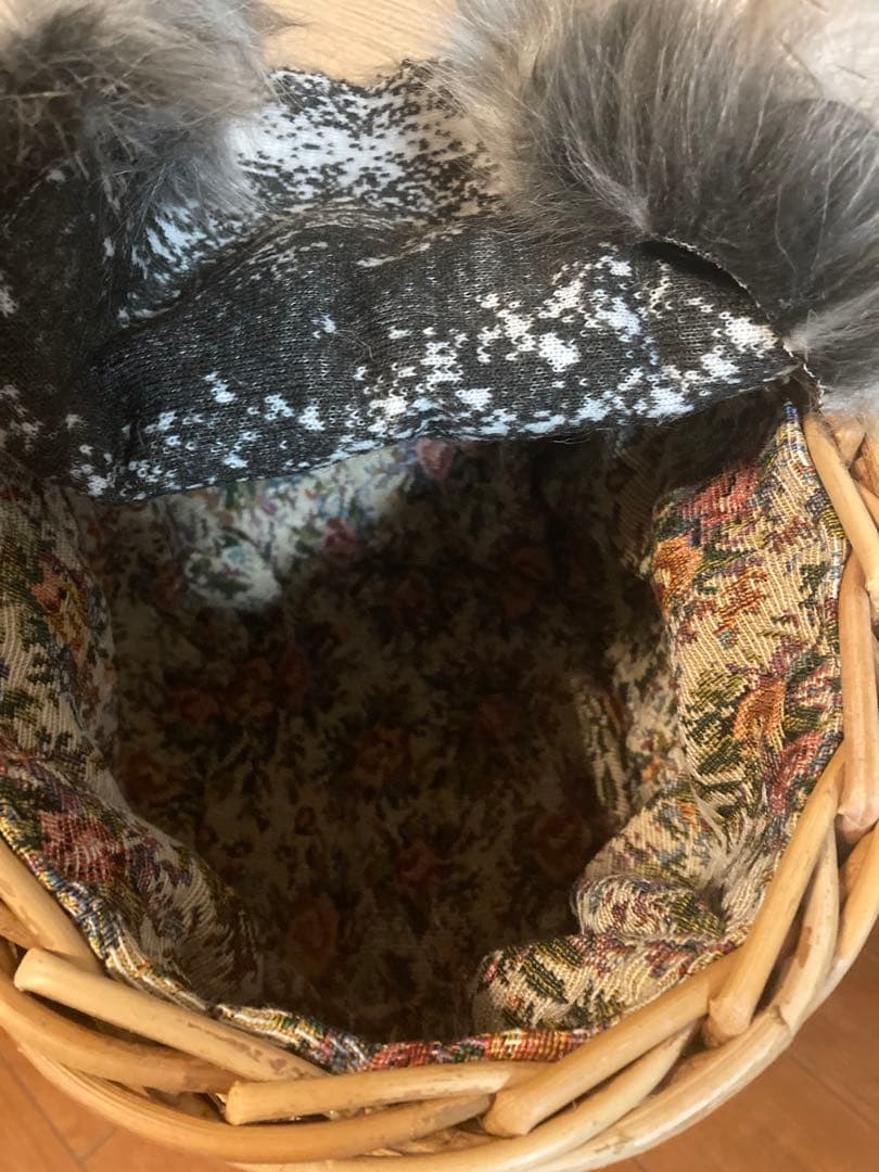 新品KIYATA 動物バスケット　かごバッグ　キヤタ