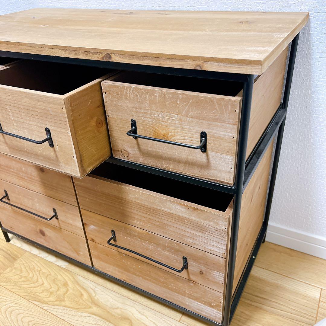 salut! WEB限定 アイアンウッド5ドロワーマルチラック