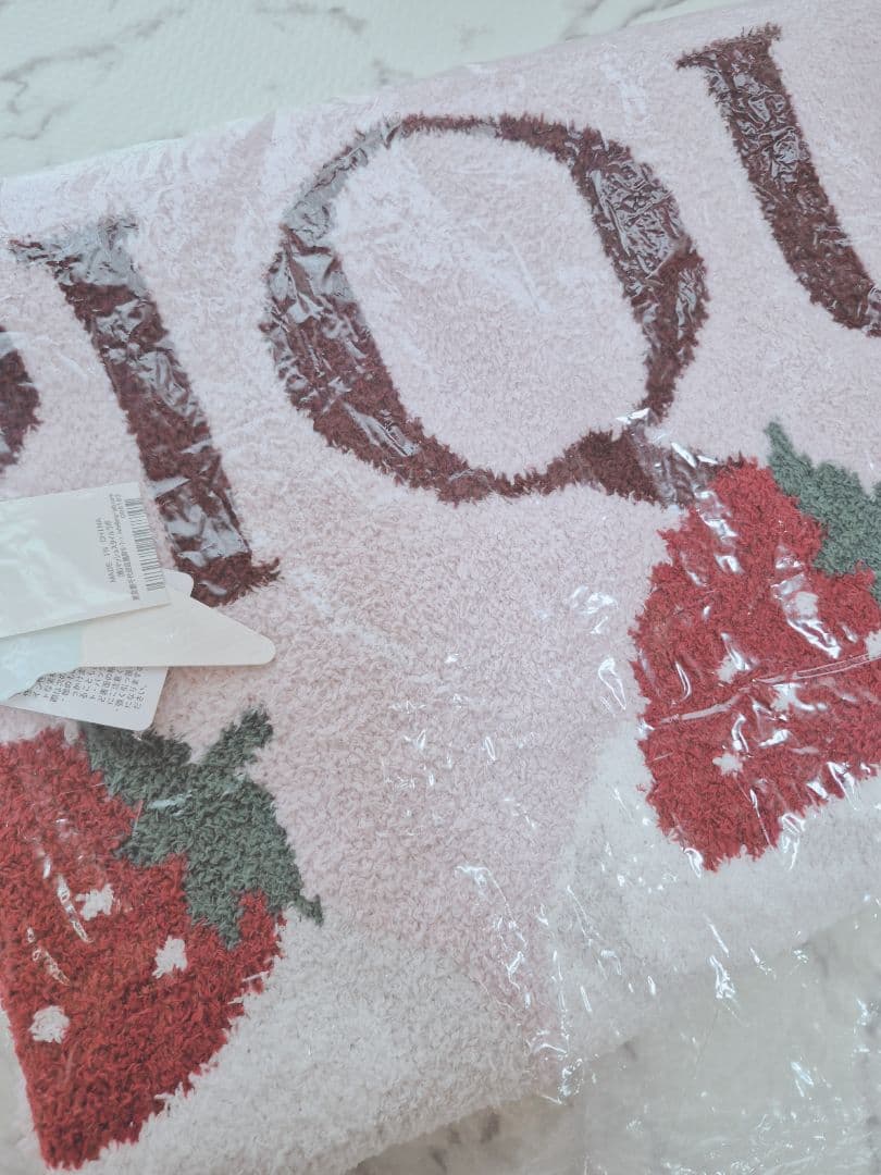 ジェラートピケ カップケーキ柄ブランケット