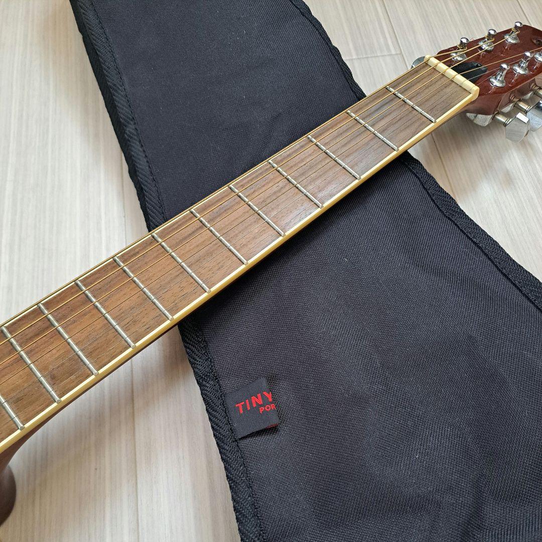 TinyBoy TT-40N ミニギター 専用ケース、チューナー、カポ付き