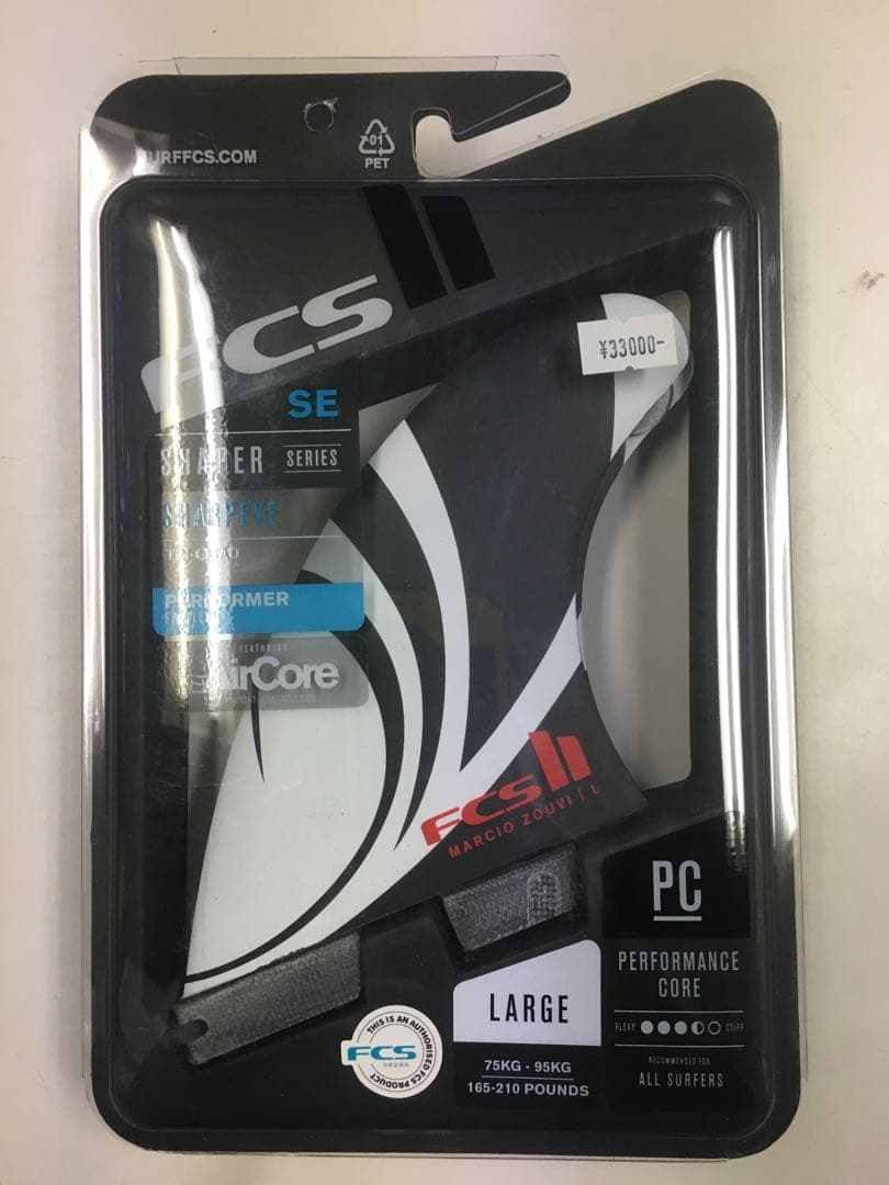 FCS2 エフシーエス シャープアイ クワッド トライ 5フィン Lサイズ
