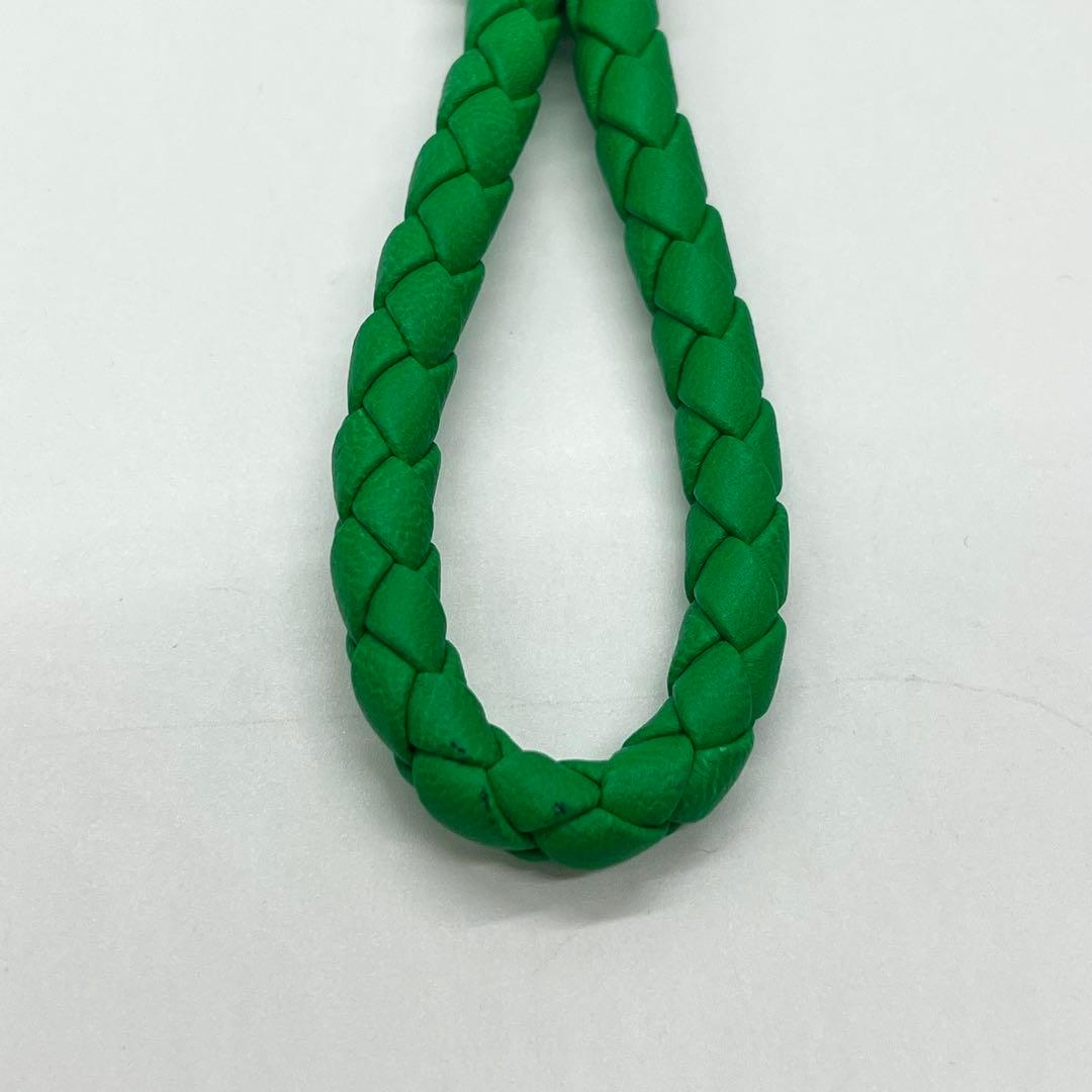 【現行品】BOTTEGA VENETA イントレチャート キーリング パラキート