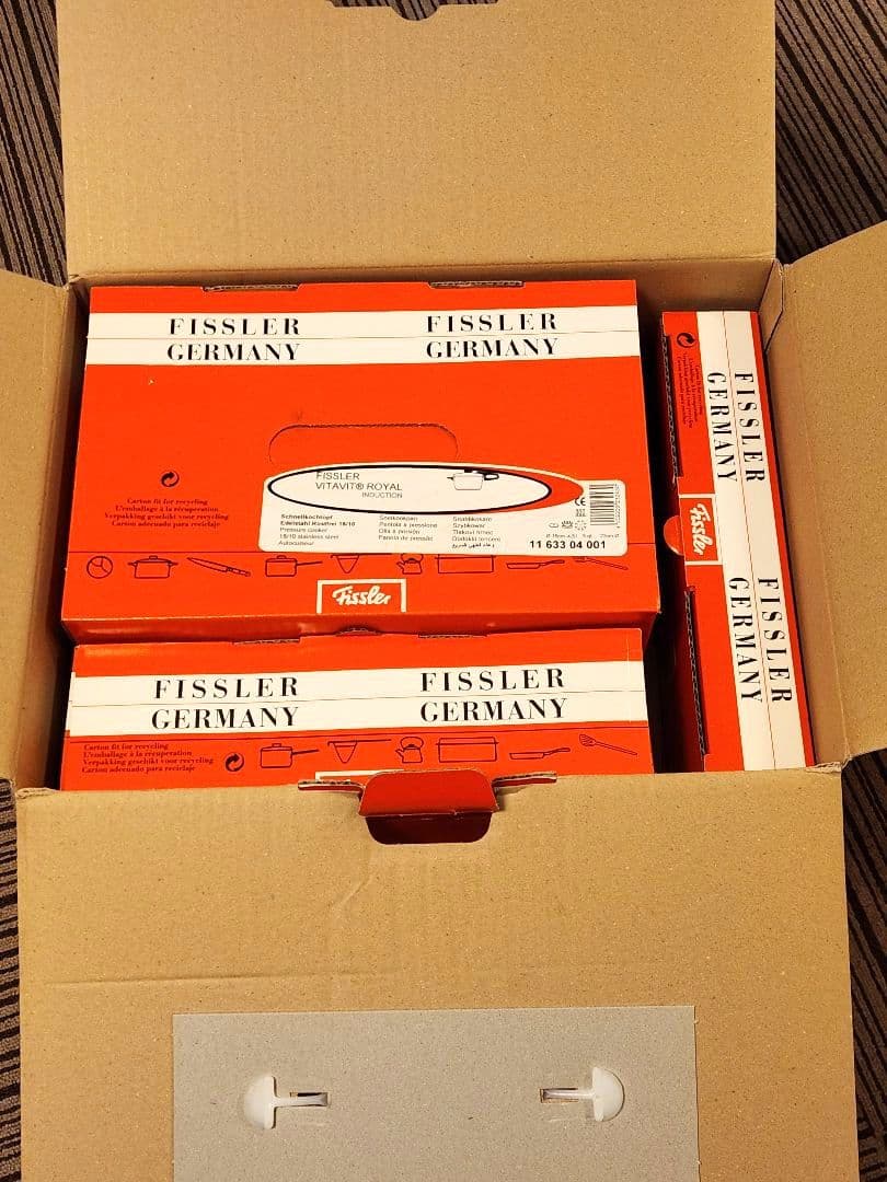 【未使用】Fissler 圧力鍋 ロイヤルシリーズ4.5L スペシャル3点セット