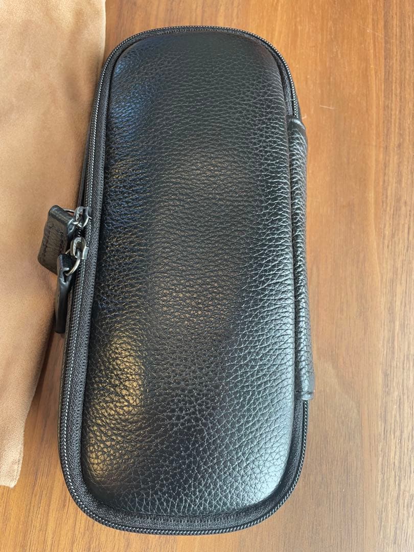 octfold ペンケース SEASAR エンボスレザー　BK オクトフォールド