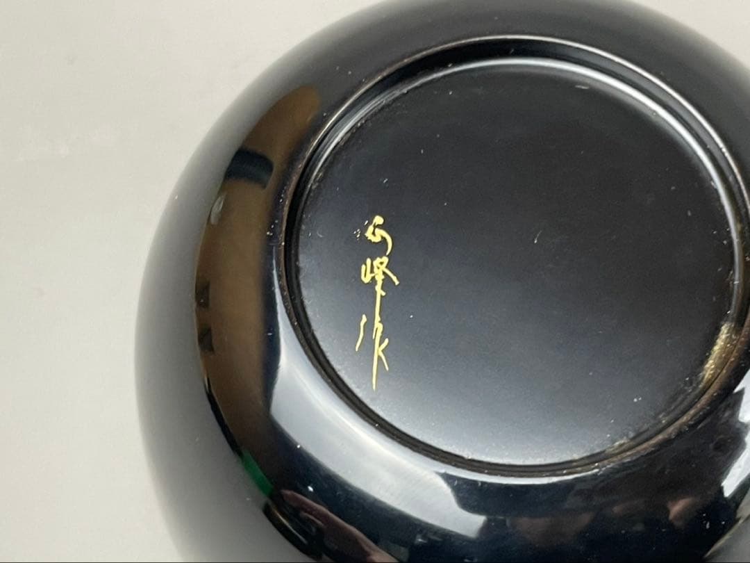 加賀蒔絵師 牧野正峰 最上位作 共箱共布付 茶道具 在銘扇面