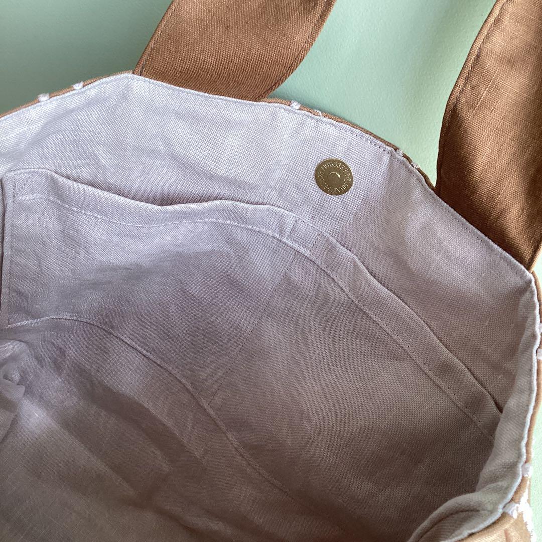 専用です！ミナペルホネン　タンバリンブラウン　トートバッグ　ハンドメイド