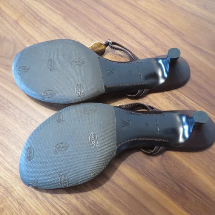 ルイヴィトン フラワーモチーフサンダル 37 正規品