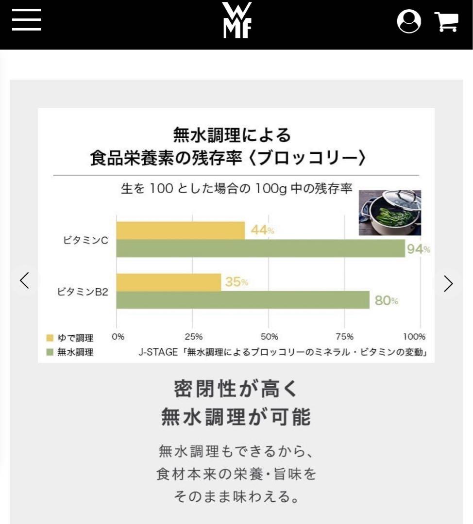 ヴェーエムエフ WMF フィージョンテック ローキャセロール 24cm 無水鍋