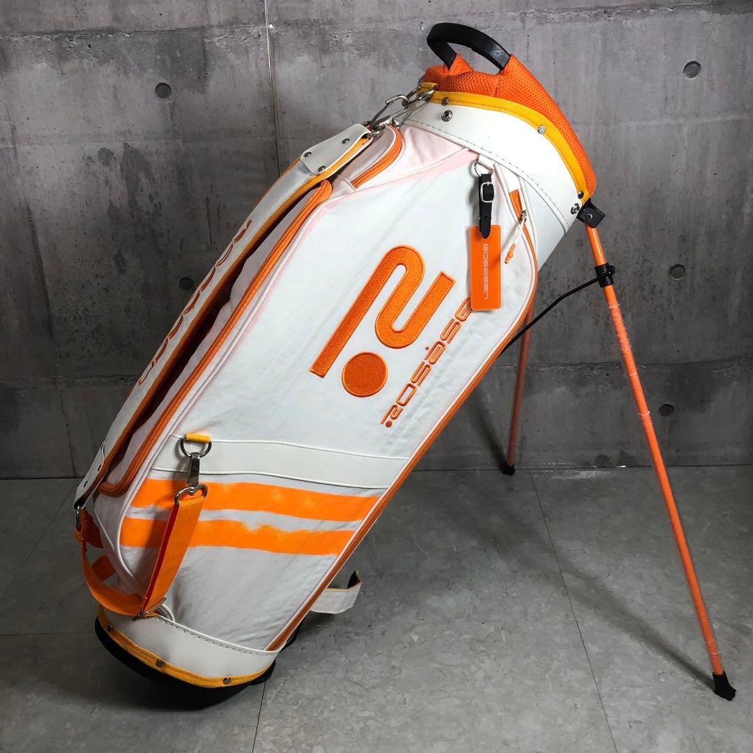 ROSASEN　キャディバッグ　スタンド式　ホワイト　キャンバス　レディース