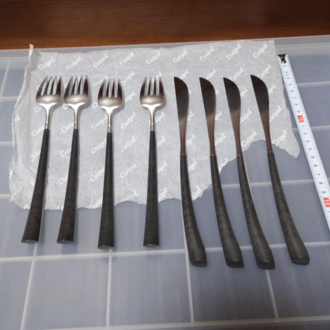 8本セット Cutipol　クチポール　NOOR②　ナイフ　フォーク　カトラリー