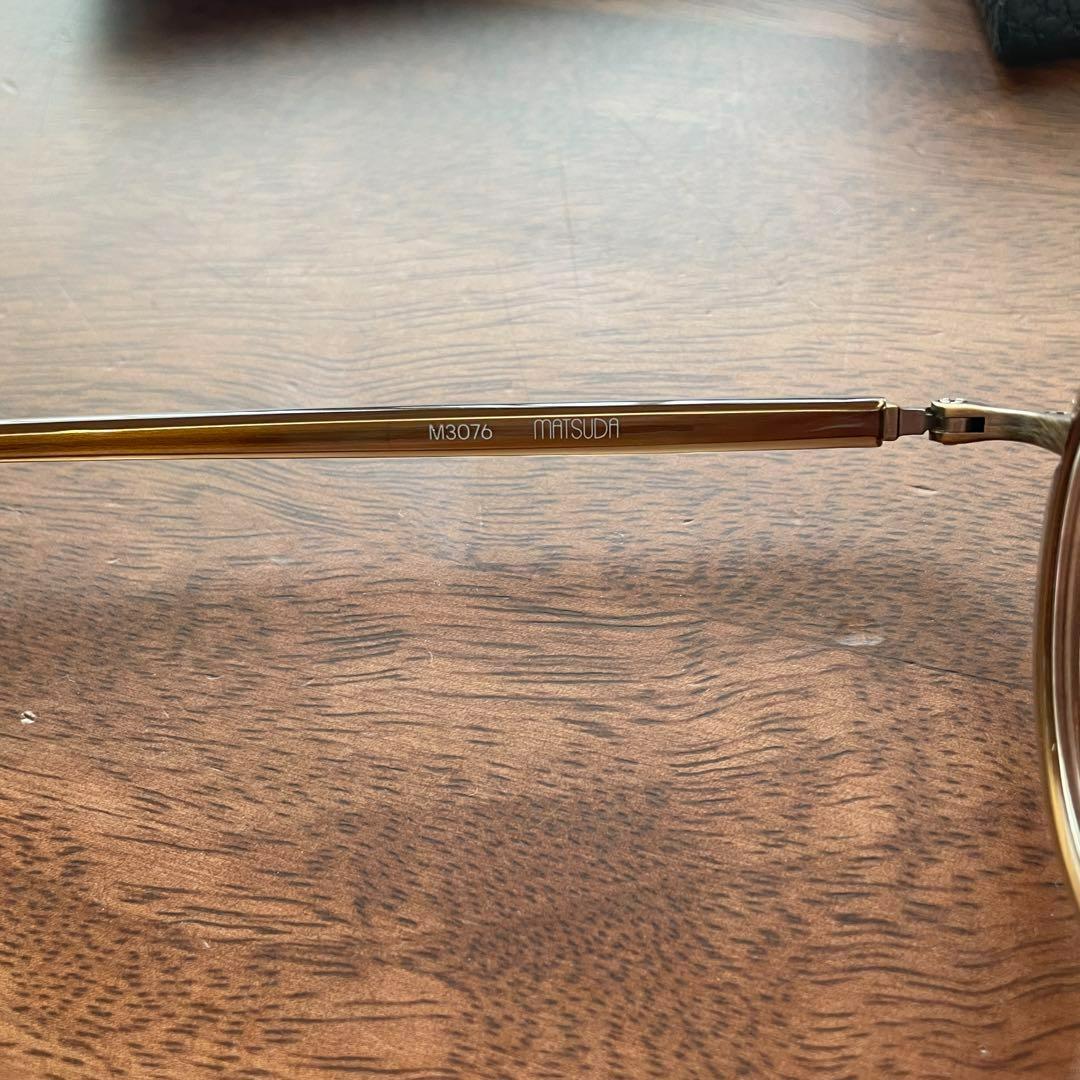 メガネ　フレーム　ボストン　MATSUDA 　M3076 日本製　べっこう色