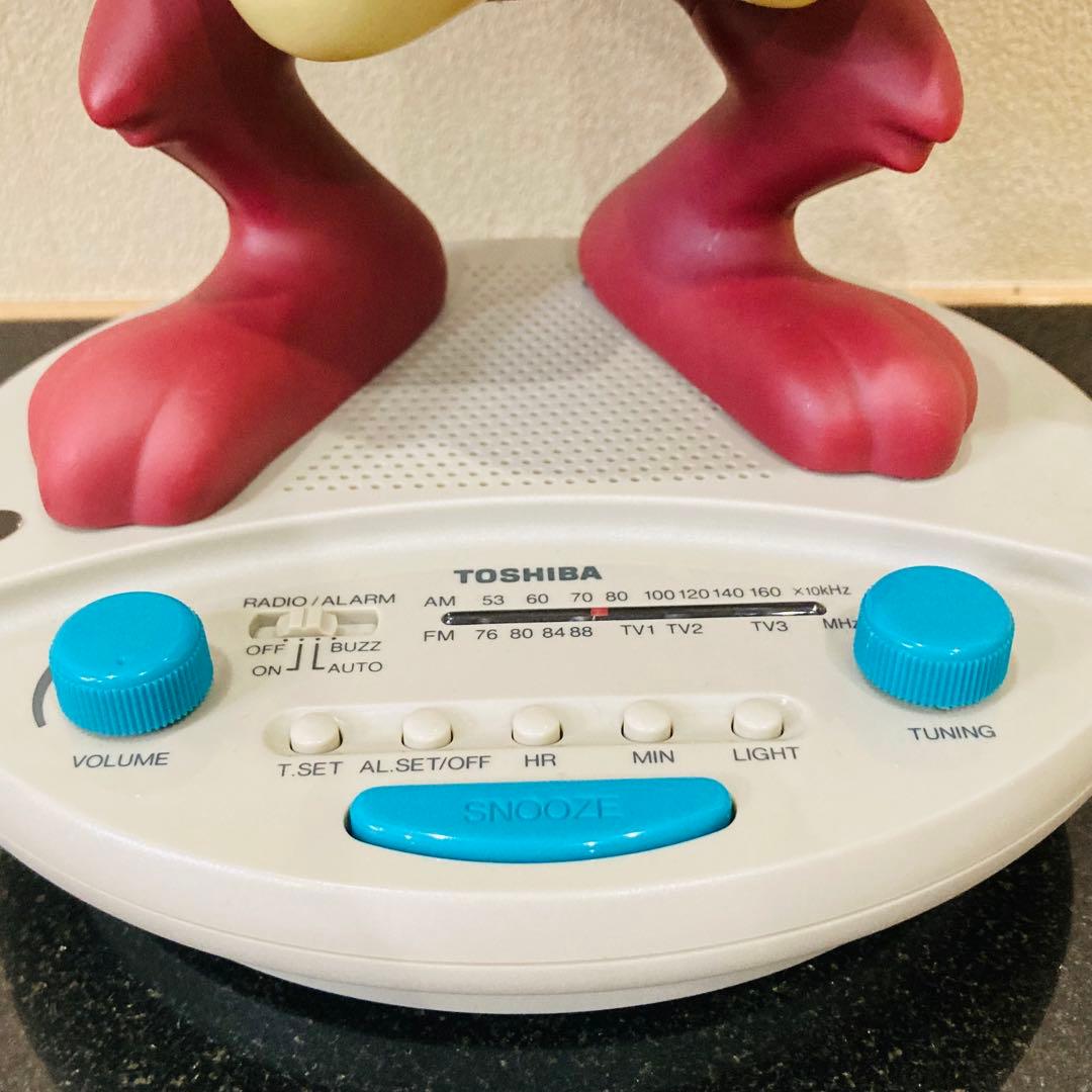 ✨【希少・レア】TOSHIBA タズマニアンデビル AM/FMクロックラジオ✨