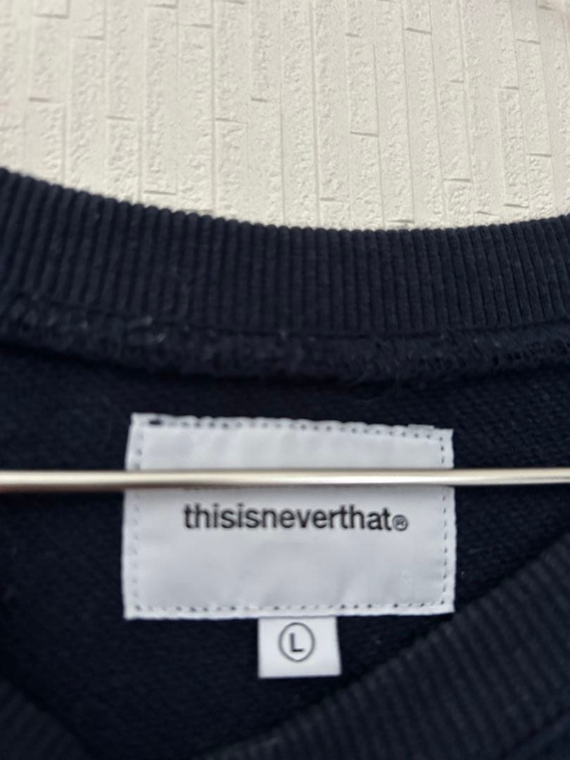 まーまま thisisneverthat ネイビー スウェット Lサイズ