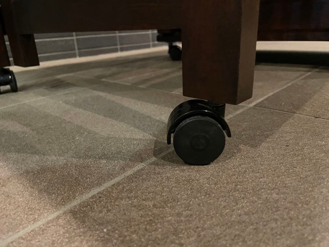 mos　希少モデル　北海道民芸家具　折り畳み天板が魅力の片袖机