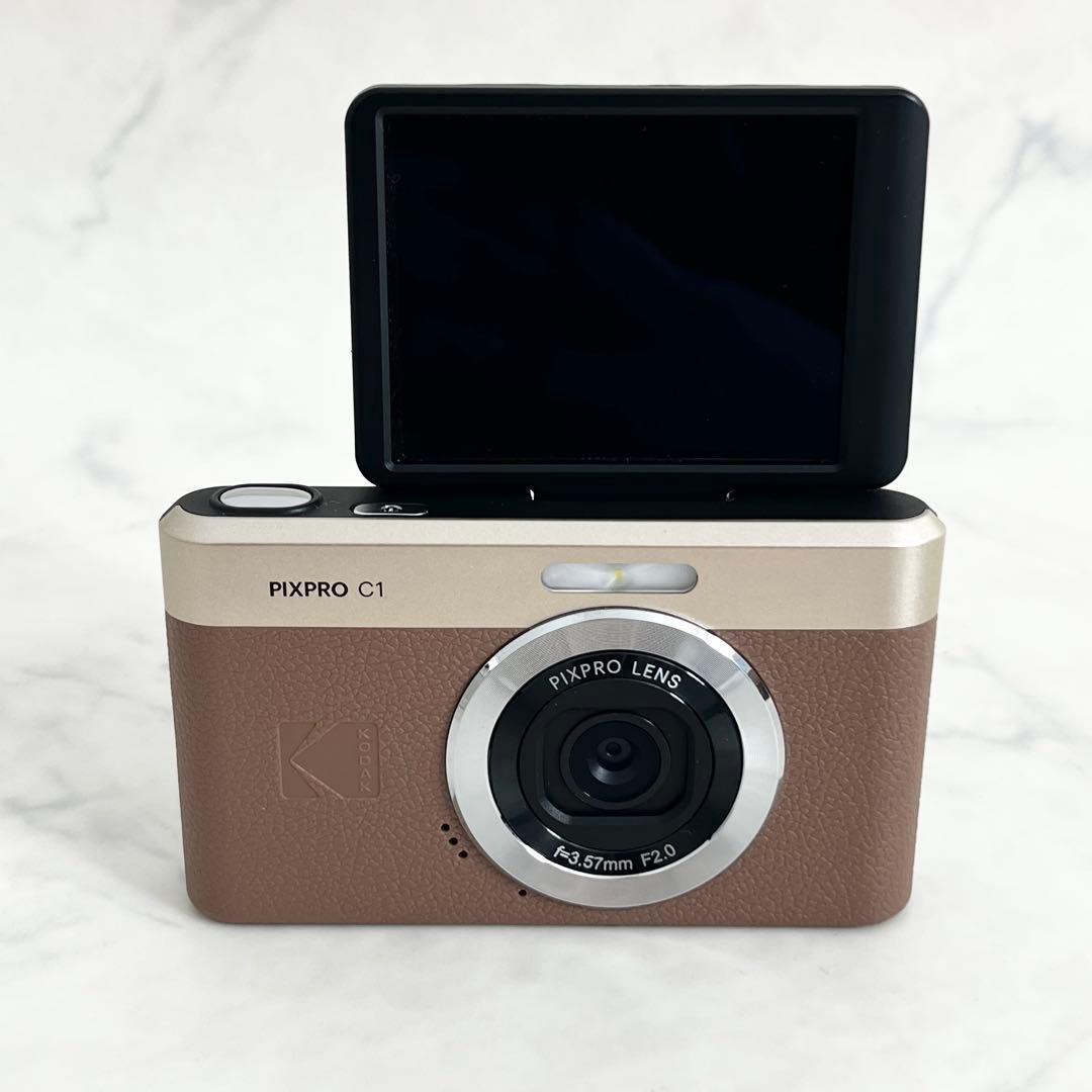 極美品 KODAK PIXPRO C1 BN ブラウン コダック デジカメ