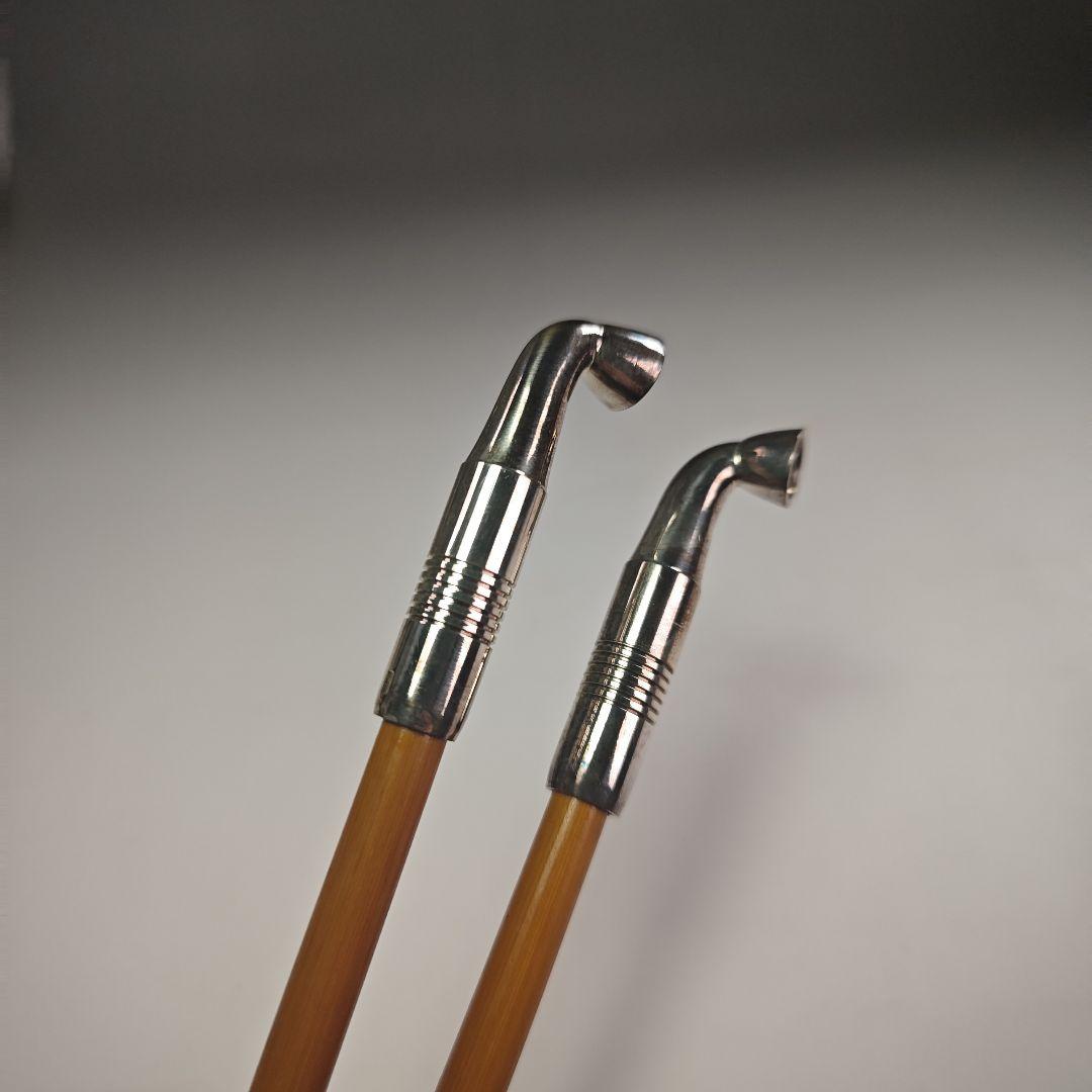 ウ308 煙管『金工師　木村清五郎（清雲）』『即中斎好写南鐐純銀　キセル　共箱』