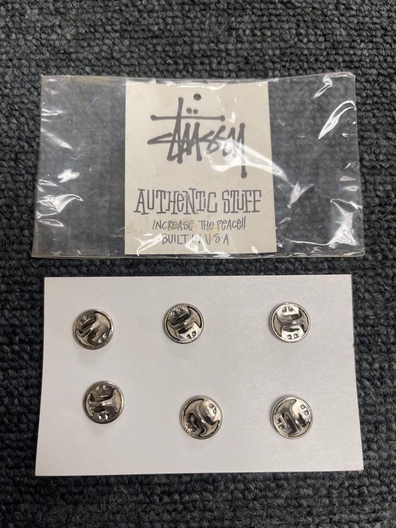STUSSY NYC ビンテージピンバッジ6個　新品未開封、タグ付き、送料込み！